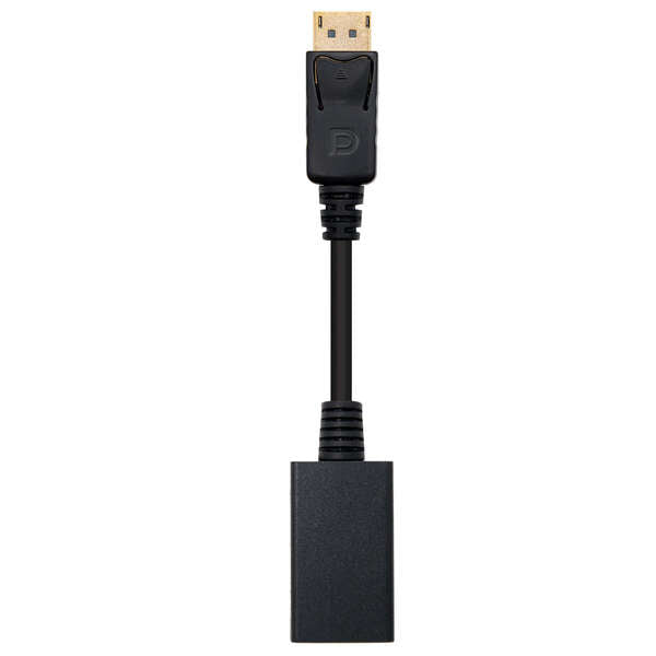 Nanocable Conversor DisplayPort a HDMI - DP/M-HDMI A/H - 15 cm - Color Negro 1 pieza(s)