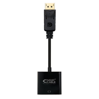 Nanocable Conversor Displayport a SVGA - Displayport /M-SVGA/H - 15 cm - Color Negro 1 pieza(s)