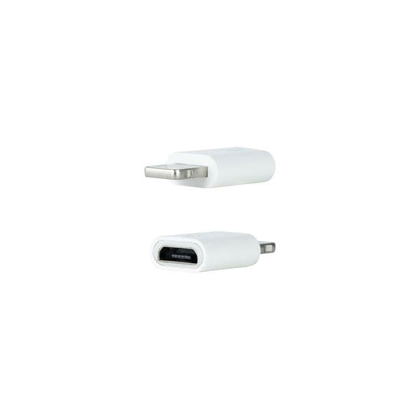 Nanocable - Adaptador Lightning a Micro USB  Lightning/M-Micro B/H Blanco