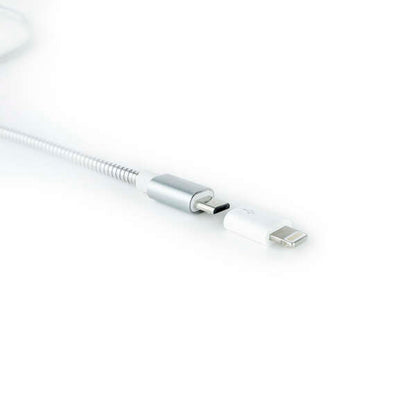 Nanocable - Adaptador Lightning a Micro USB  Lightning/M-Micro B/H Blanco