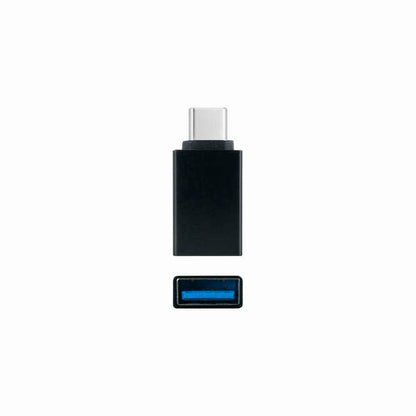 Nanocable Adaptador USB-C a USB 3.1 - USB-C/M-USB-A/H - Aluminio - Color Negro 1 pieza(s)