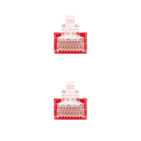 Nanocable - Cable Red Latiguillo RJ45 CAT.6 UTP AWG24  Rojo  25 cm