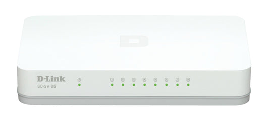 D-Link - GO-SW-8G/E switch No administrado Gigabit Ethernet (10/100/1000) Blanco