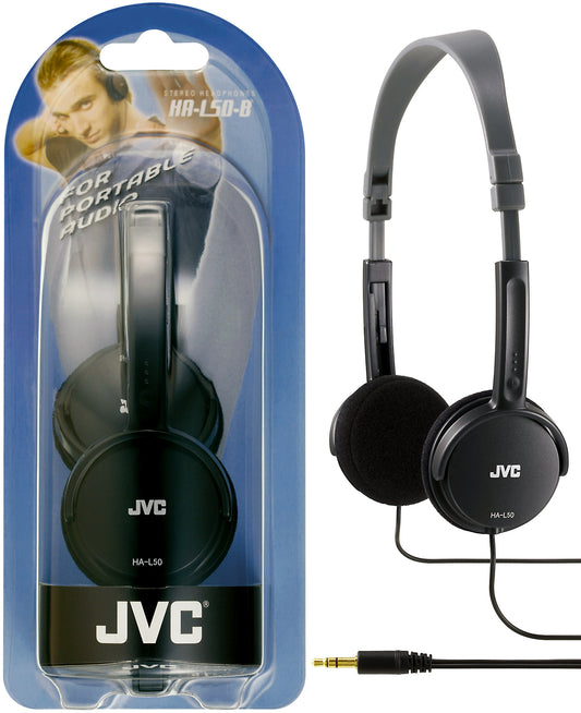 JVC - HA-L50-B auricular y casco Auriculares Alámbrico Diadema Música Negro