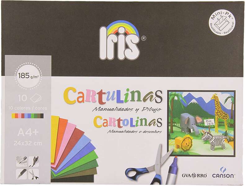 Canson - CARTULINA A4+ IRIS MINI PACK de 10