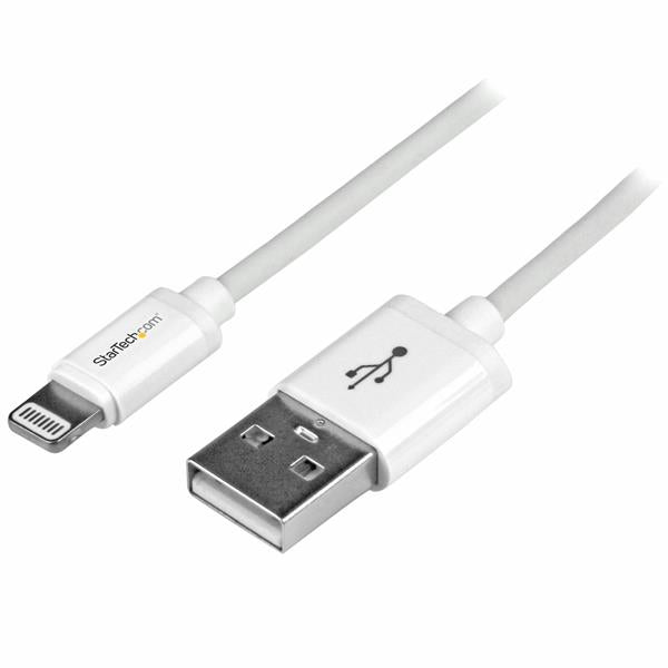 StarTech.com - Cable 1m Lightning 8 Pin a USB A 2.0 para Apple iPod iPhone 5 iPad - Blanco