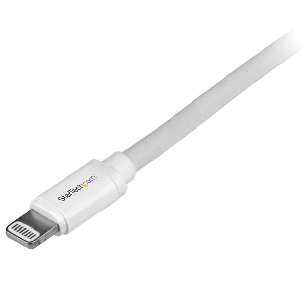 StarTech.com - Cable de 2m Lightning de 8 Pin a USB A 2.0 para Apple iPod iPhone 5 iPad - Blanco