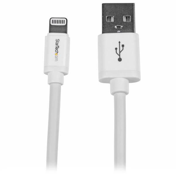 StarTech.com - Cable de 2m Lightning de 8 Pin a USB A 2.0 para Apple iPod iPhone 5 iPad - Blanco