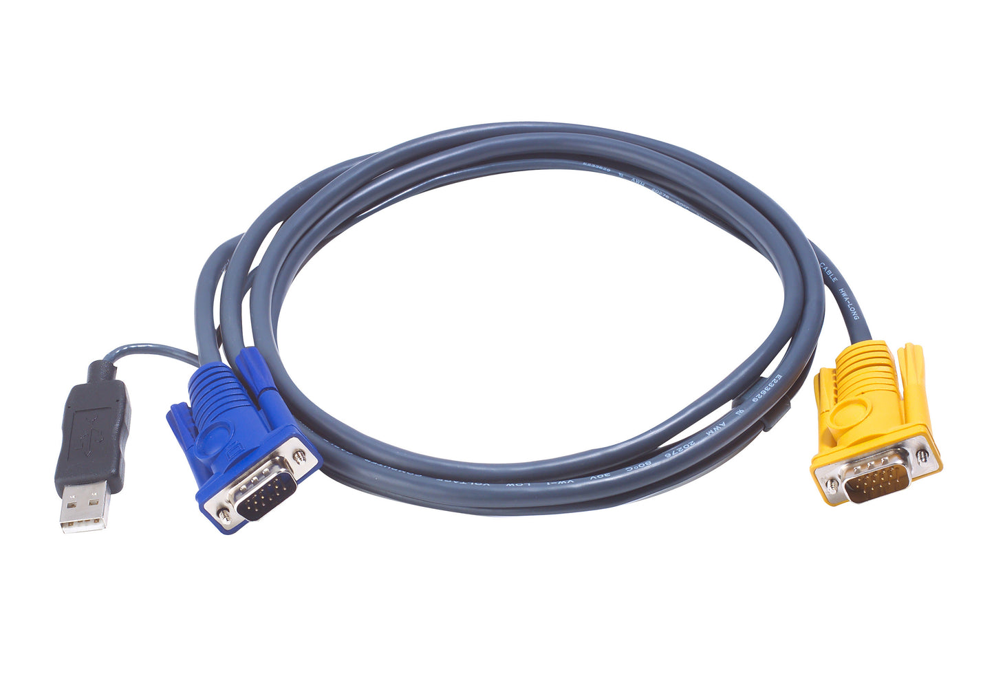 ATEN - Cable KVM USB con SPHD 3 en 1 y conversor PS/2 a USB integrado de 3 m