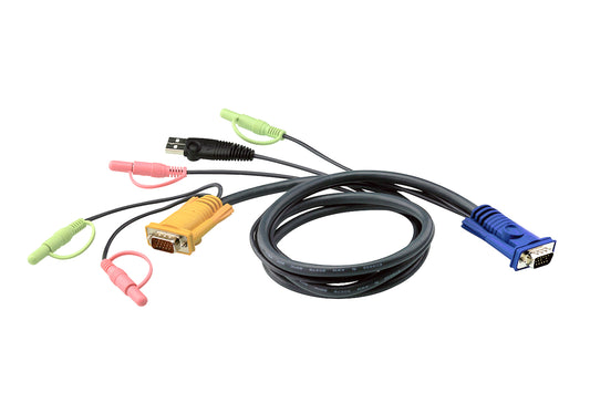 ATEN - Cable KVM USB con audio y SPHD 3 en 1 de 3 m