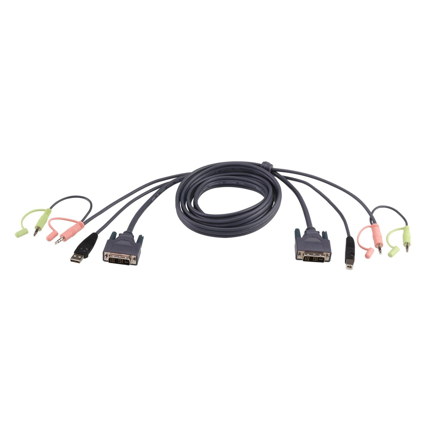 ATEN - Cable KVM DVI-D single link USB de 5 m