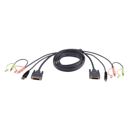 ATEN - Cable KVM DVI-D single link USB de 5 m