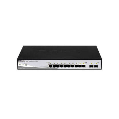 D-Link - DGS-1210-10 Gestionado L2 Gigabit Ethernet (10/100/1000) 1U Negro  Gris