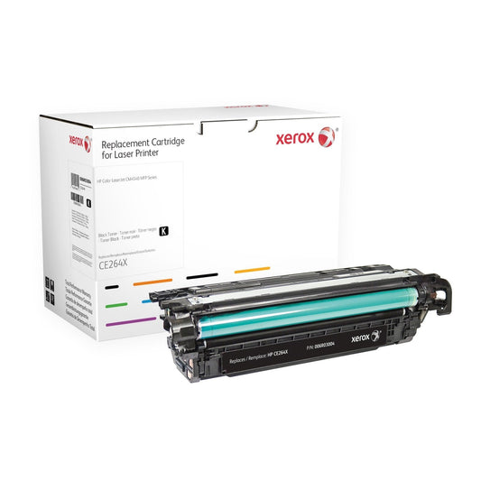 Xerox - Cartucho de tóner negro. Equivalente a HP CE264X. Compatible con HP Colour LaserJet CM4540 MFP