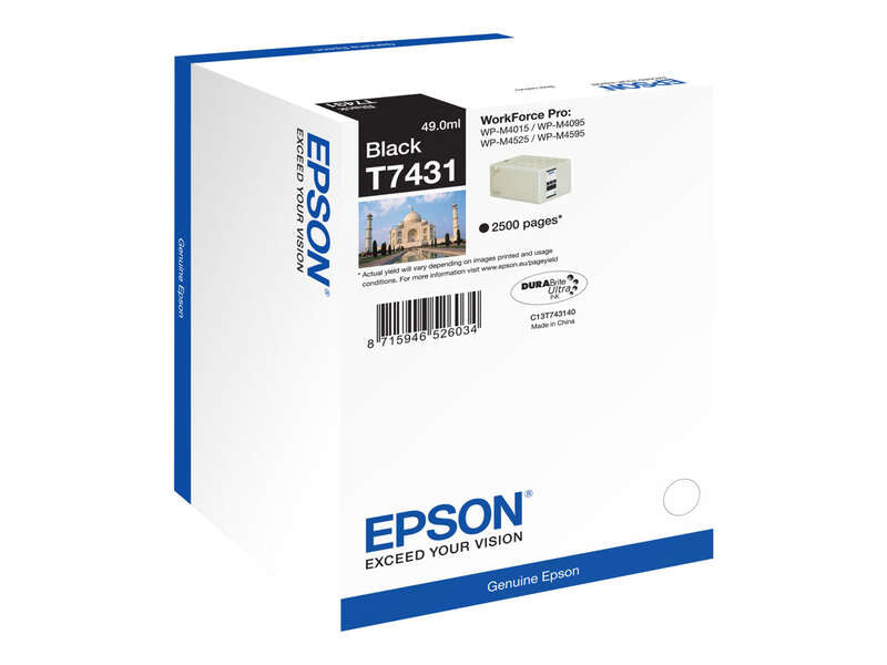 Epson T7431 Negro Cartucho de Tinta Original - C13T74314010 Tintasmurcia.com