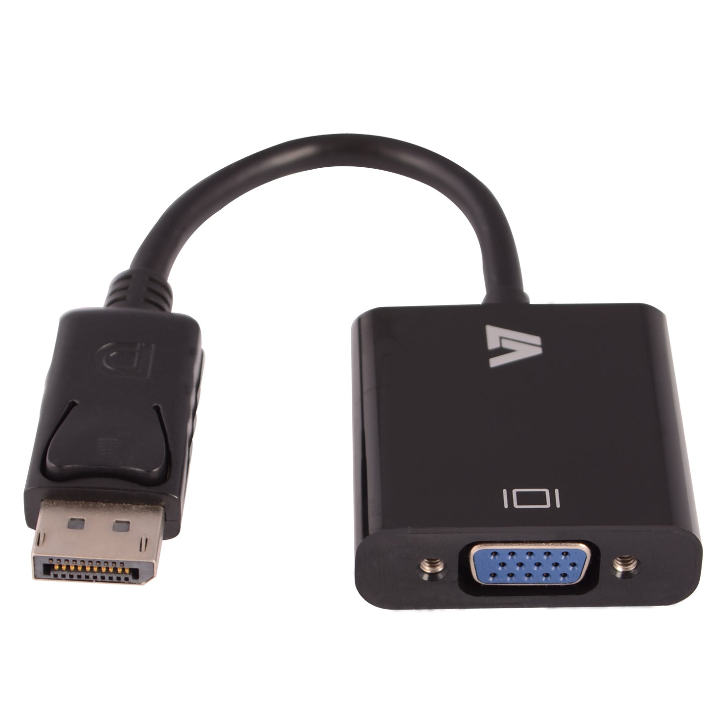 V7 - Adattatore video nero da DisplayPort maschio a VGA femmina