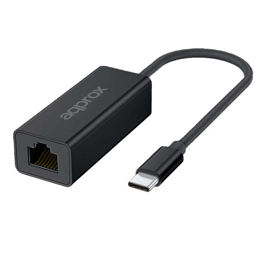 Approx Adaptador USB-C a RJ-45 - Transferencia Rapida hasta 2.5 Gbps - Cable de 17cm 1 pieza(s)