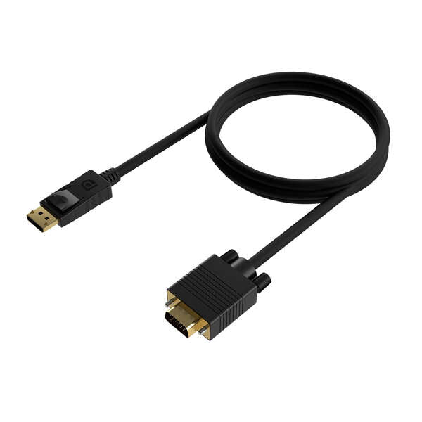 AISENS - Cable Conversor DISPLAYPORT a VGA  DP/M-VGA/M  Negro  1.0M