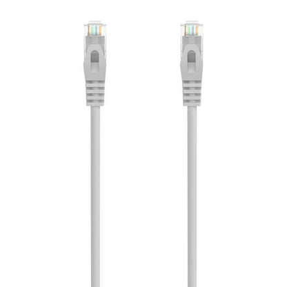 AISENS - Cable de Red Latiguillo RJ45 LSZH Cat.6A 500 Mhz UTP AWG24  Gris  30CM