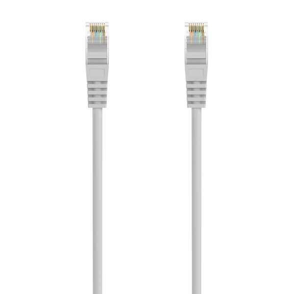 AISENS - Cable de Red Latiguillo RJ45 LSZH Cat.6A 500 Mhz UTP AWG24  Gris  30CM