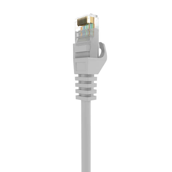 AISENS - Cable de Red Latiguillo RJ45 LSZH Cat.6A 500 Mhz UTP AWG24  Gris  30CM