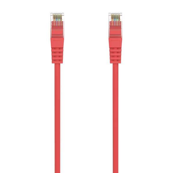 AISENS - Cable de Red Latiguillo RJ45 LSZH Cat.6A 500 Mhz UTP Awg24  Rojo  25CM