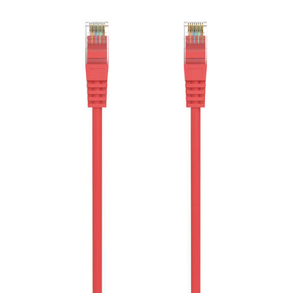 AISENS - Cable de Red Latiguillo RJ45 LSZH Cat.6A 500 Mhz UTP Awg24  Rojo  25CM