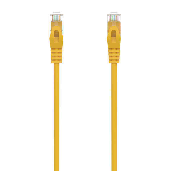 AISENS - Cable de Red Latiguillo RJ45 LSZH Cat.6A 500 Mhz UTP AWG24  Amarillo  25CM