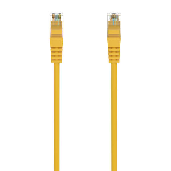 AISENS - Cable de Red Latiguillo RJ45 LSZH Cat.6A 500 Mhz UTP AWG24  Amarillo  25CM