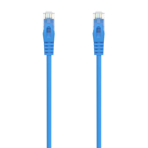 AISENS - Cable de Red Latiguillo RJ45 LSZH Cat.6A 500 Mhz UTP AWG24  Azul  25CM