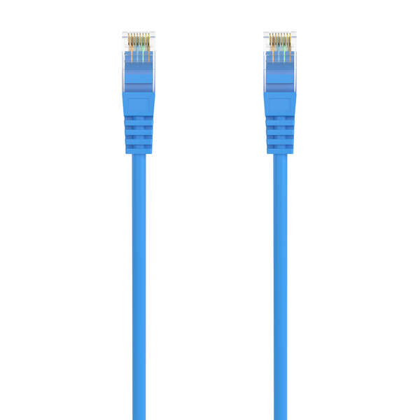 AISENS - Cable de Red Latiguillo RJ45 LSZH Cat.6A 500 Mhz UTP AWG24  Azul  25CM