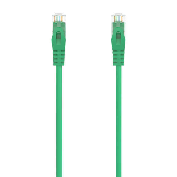 AISENS - Cable de Red Latiguillo RJ45 LSZH Cat.6A 500 Mhz UTP AWG24  Verde  25CM