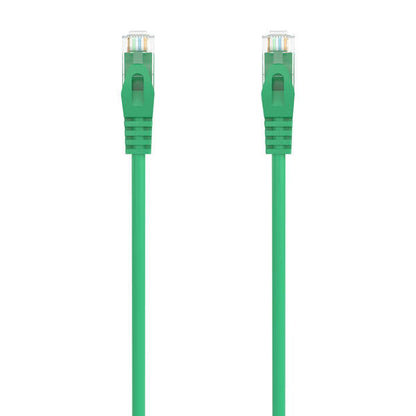 AISENS - Cable de Red Latiguillo RJ45 LSZH Cat.6A 500 Mhz UTP AWG24  Verde  25CM