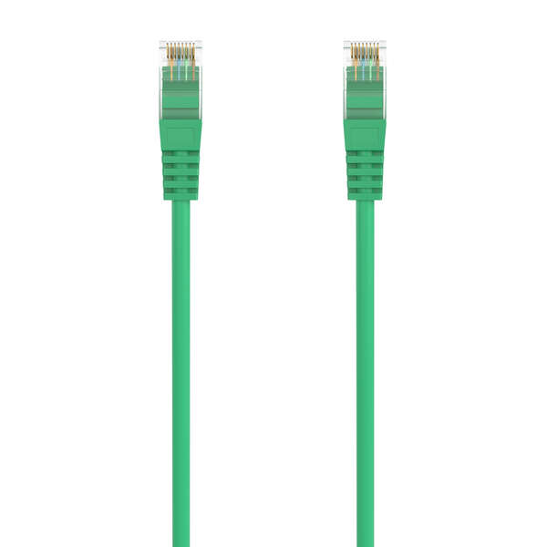 AISENS - Cable de Red Latiguillo RJ45 LSZH Cat.6A 500 Mhz UTP AWG24  Verde  25CM