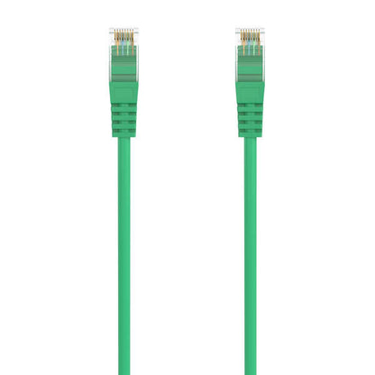 AISENS - Cable de Red Latiguillo RJ45 LSZH Cat.6A 500 Mhz UTP AWG24  Verde  25CM