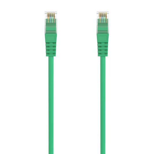 AISENS - Cable de Red Latiguillo RJ45 LSZH Cat.6A 500 Mhz UTP AWG24  Verde  25CM