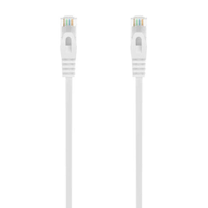 AISENS - Cable de Red Latiguillo RJ45 LSZH Cat.6A 500 Mhz UTP AWG24  Blanco  25CM