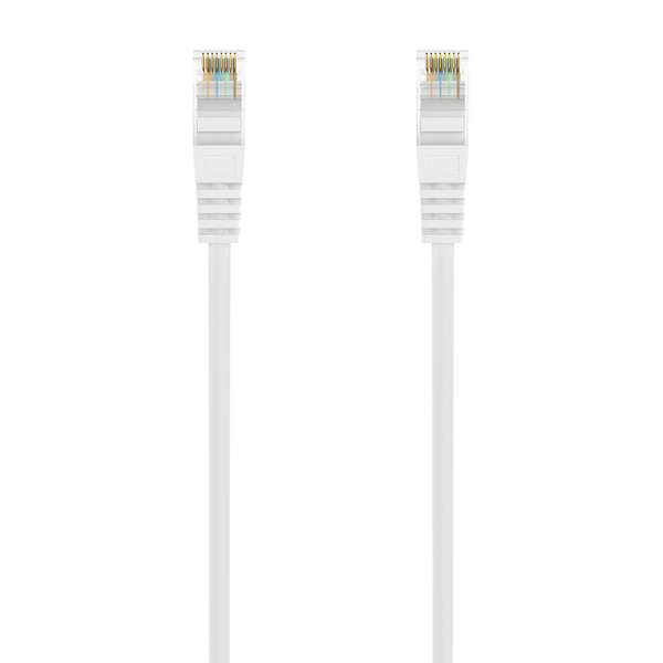 AISENS - Cable de Red Latiguillo RJ45 LSZH Cat.6A 500 Mhz UTP AWG24  Blanco  25CM