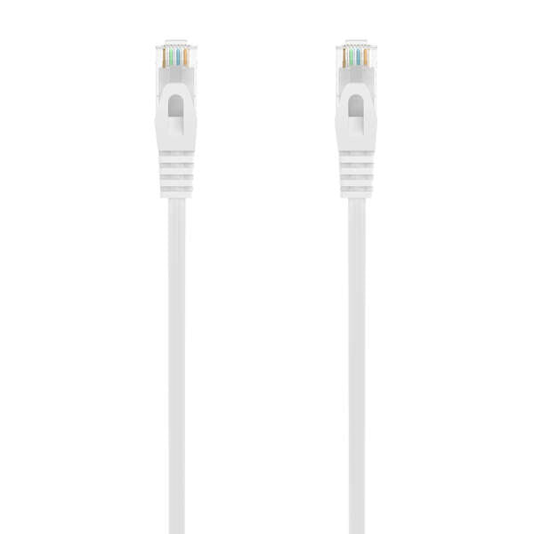 AISENS - Cable de Red Latiguillo RJ45 LSZH Cat.6A 500 Mhz UTP AWG24  Blanco  30CM