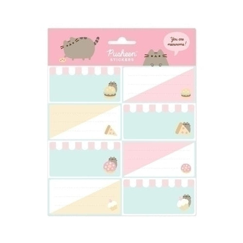 Grupo Erik - ETIQUETA ESCOLAR ERIK 15 8x20 PUSHEEN FO - Pack de 10 unidades