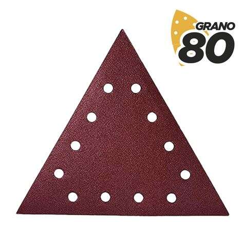 Blim Pack de 5 Lijas con Velcro para Lijadora BL0223 - Grano 80 - Formato Triangular 1 pieza(s)