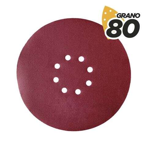 Blim Pack de 5 Lijas con Velcro para Lijadora BL0223 - Grano 80 - Formato Circular 1 pieza(s)