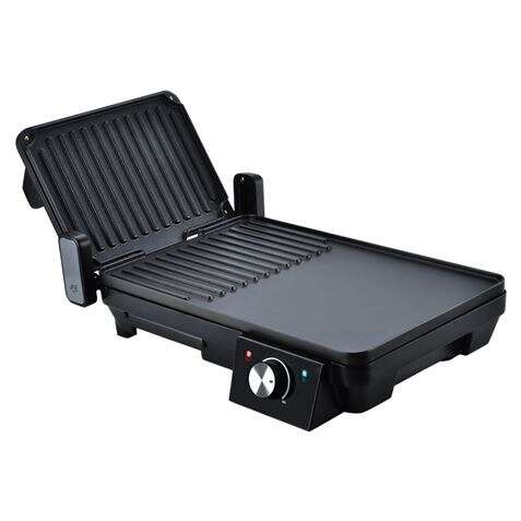 Muvip Sandwichera + Plancha Asar 2000W - Apertura hasta 180º - Placas Grill + Lisa -  Selector de Temperatura - Placa Superior Basculante - Asa Tacto Frio 1 pieza(s)