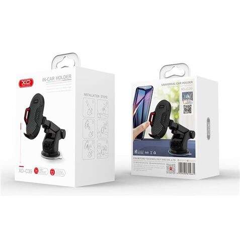 XO C39 Soporte con Ventosa de Coche para Smartphones de 4" hasta 6" - Multitud de Posiciones 1 pieza(s)