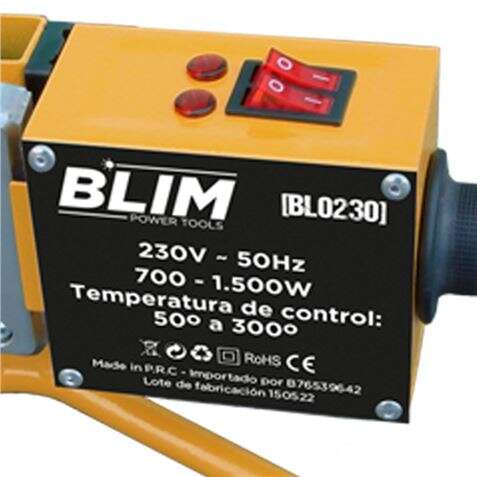 Blim Maquina de Soldar Tuberia PPR 700-1500W - Temperatura de Control 50º a 300º - Incluye Maletin de Transporte con Accesorios 1 pieza(s)