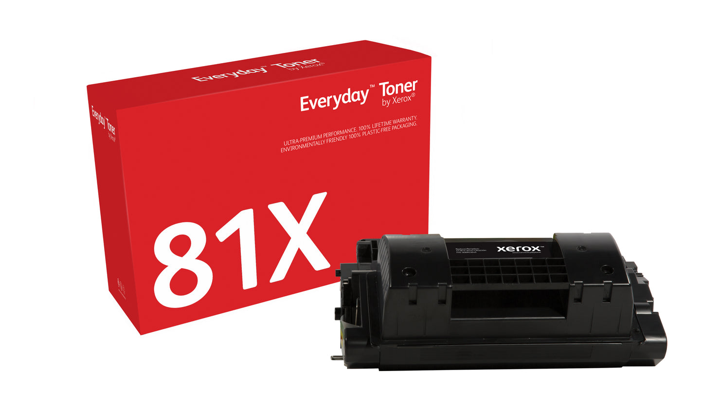 Everyday El tóner ™ Negro de Xerox es compatible con HP 81X (CF281X), High capacity