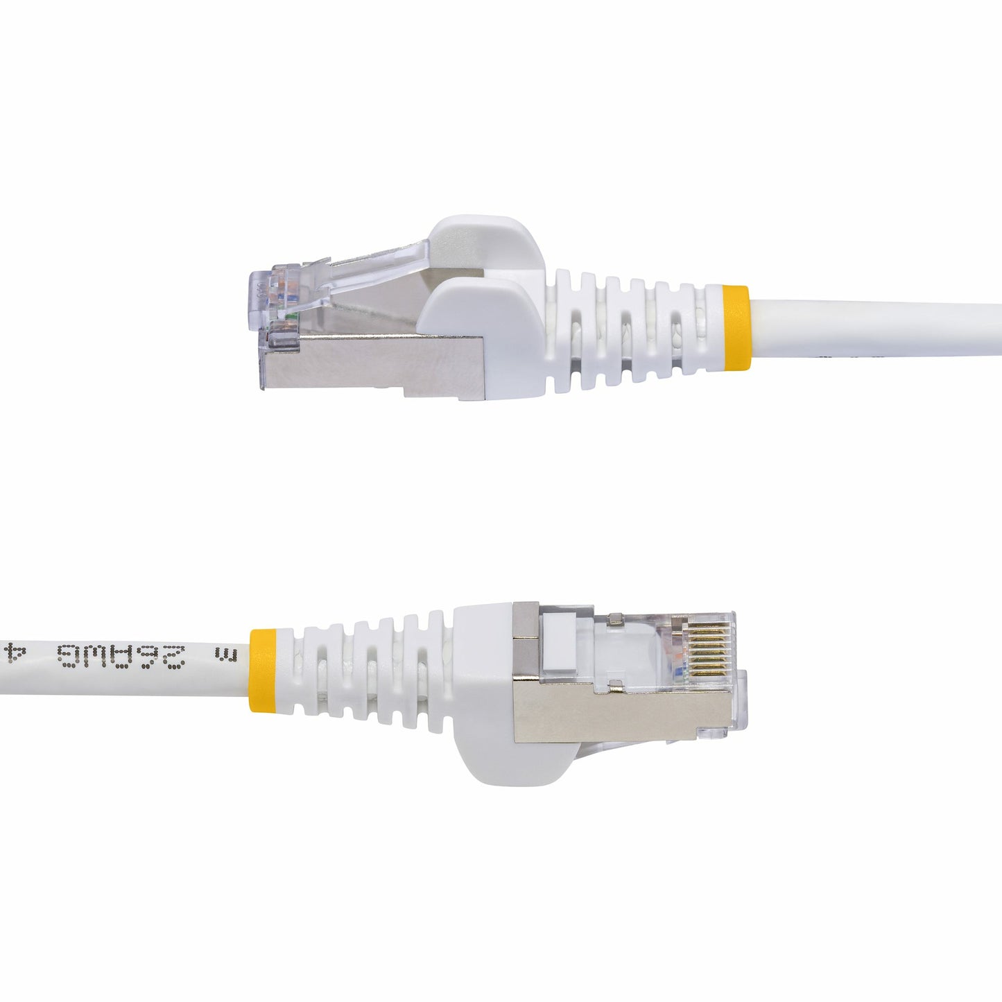 StarTech.com - Cable de Red Ethernet CAT8 Blanco de 2m - Snagless - sin Pestillo - 25G/40G - 2000MHz - PoE++ 100W - 26AWG - S/FTP - Alivios de Tensión - Alambre de Cobre Puro - LSZH - Probado con Fluke