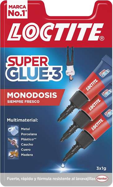 Loctite - PEGAMENTO INST.SUPER GLUE-3  3x1g M.TRIO