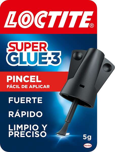 Loctite Super Glue-3 Pincel 5gr - Adhesivo Universal Triple Resistencia - Fuerza y Uso Instantaneo - 2640969/2046283/2640782/2641844 1 pieza(s)