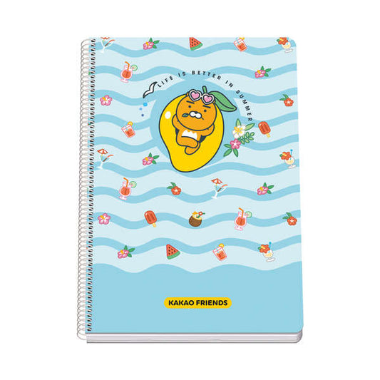 Dohe Kakao Friends Summer Holiday Cuaderno Espiral Tapa Rigida - Tamaño Folio de 80 Hojas 90gr - Hojas con Cuadricula 4mm 1 pieza(s)